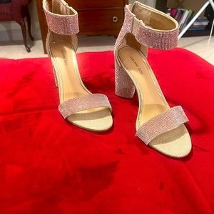 Gianni Bini gorgeous  pink shimmer shoes. Only worn twice. Almost brand new!
